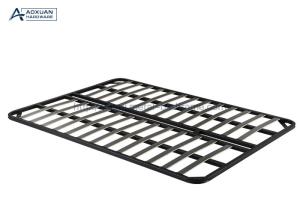China White 3 Rows Slat Bed Frame , 180cm King Size Metal Bed Frame With Metal Slats wholesale