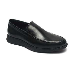 China Black Anti Odor Mens Breathable Genuine Leather Shoes wholesale