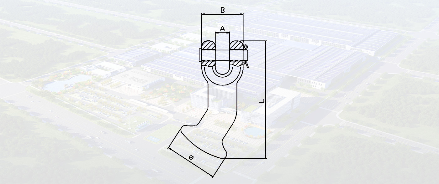 SLR070-G80 CLEVIS ELEPHANT FOOT