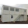 Buy cheap Stable Prefabricated Container Homes Sliding Window With Light Gray PVC Flooring from wholesalers