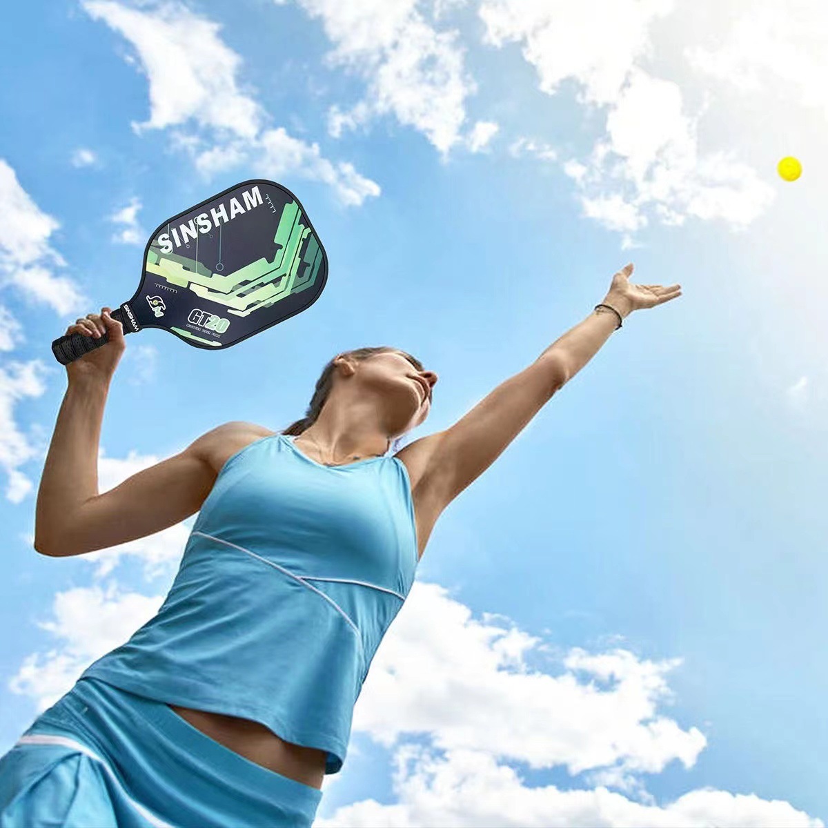 Enhance Your Pickleball Skills with 4 Fiberglass Graphite Rackets Balls and Bag Set