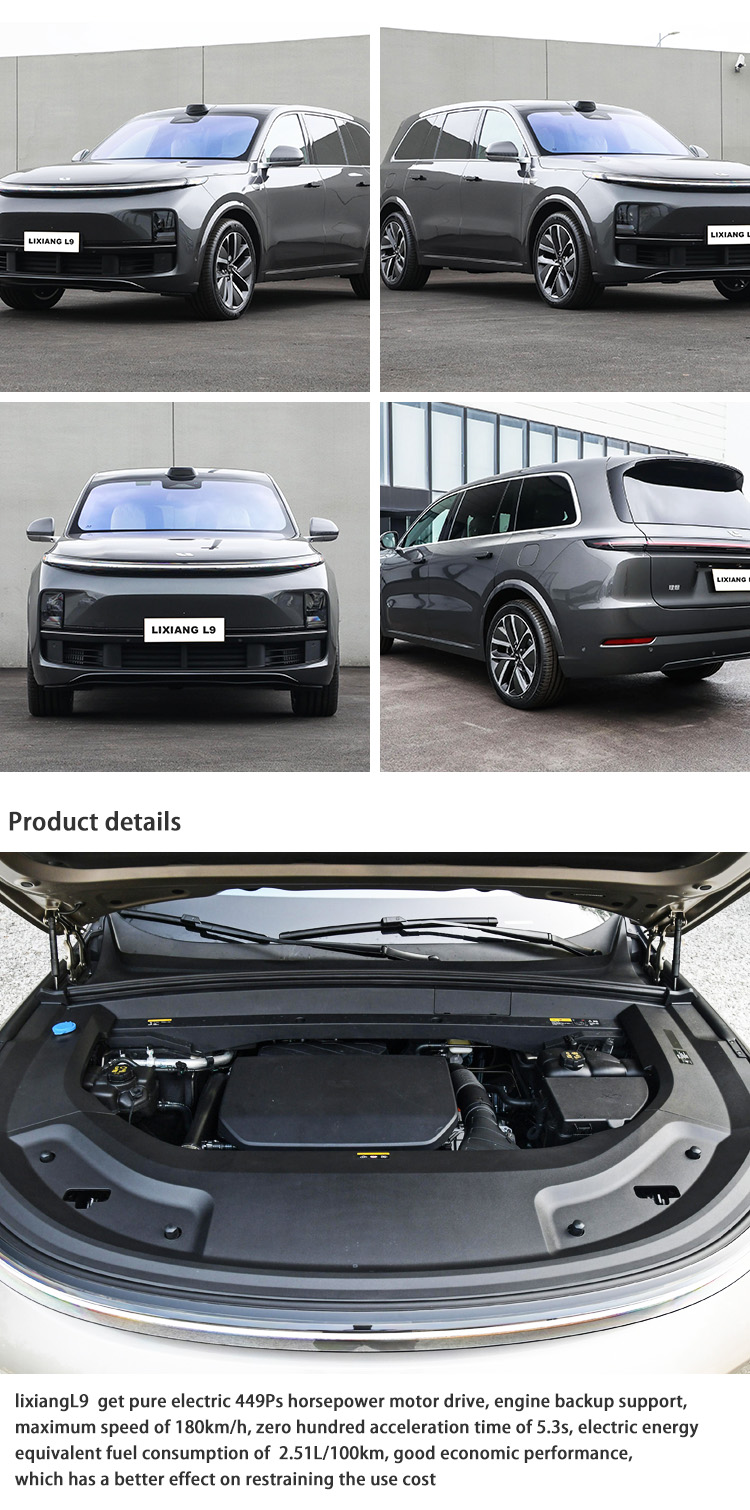 Auto SUV EV Hybrid Electric Vehicles New 2023 Lixiang L9 Max EV