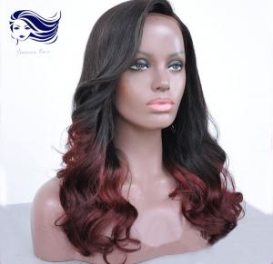 China Black Women Remy Human Hair Full Lace Wigs Tangle Free 24 Inch wholesale