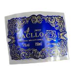 Electroplated Chrome Blue Metal Wine Labels Whisky Metal Wine Tags