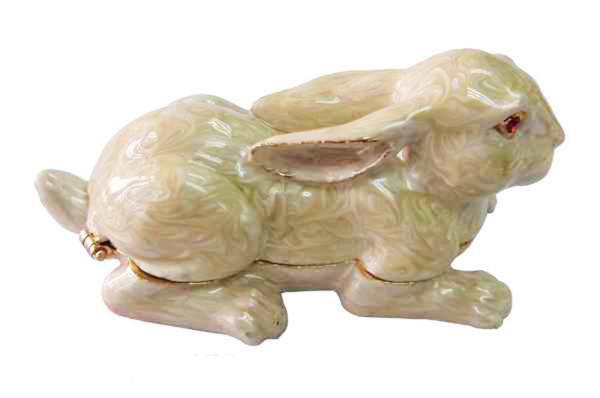 Easter Rabbit Trinket Box Rabbit Trinket Box Crystals Rabbit Trinket Jewelry Box