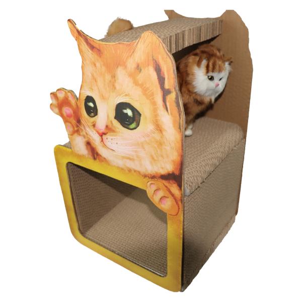 Castle Cardboard Cat Scratcher Bed House Scratching Houses Cozy Space Multiple