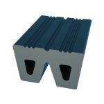 Max Length 2000mm Tugboat Boat Bumper W Type 300H 400H Marine Rubber Fender