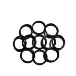 High Temperature Acid Alkali Resistant Fluorine Rubber O Ring REACH Rubber