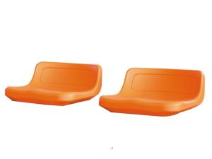 China Orange HDPE Plastic Stadium Seats / H300mm Step Football Bleacher Seat wholesale