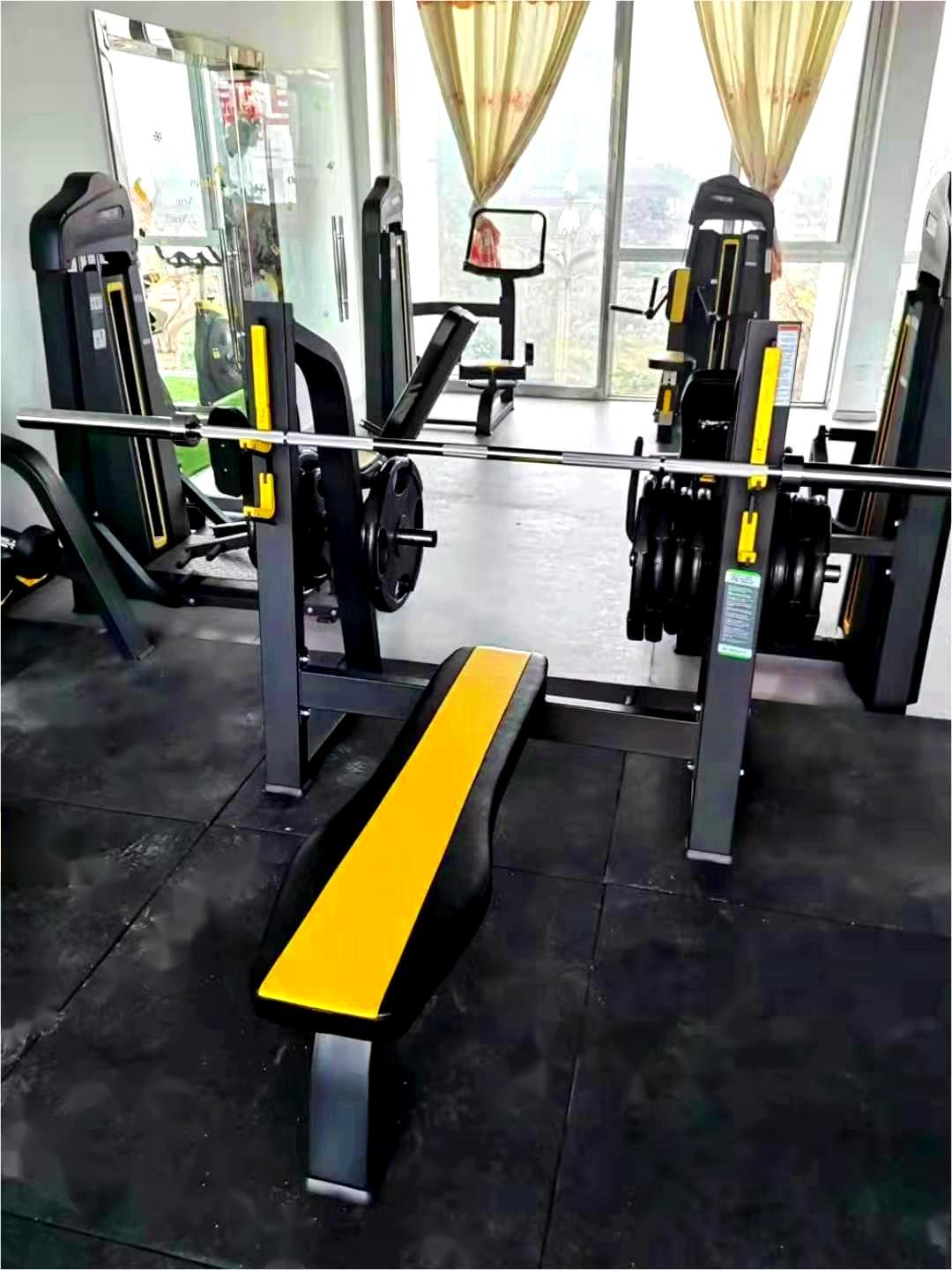 Fitness Equipment Commercial Shoulder Chest Press With Flat Weight Bench