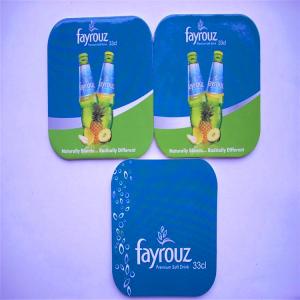 China Disposable Promotional Drink Coasters , Personalized Paper Drink Coasters wholesale