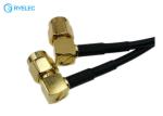 SMA Straight Female To SMA Right Angle Rp Male RF RG174 Antenna Jumper Pigtail