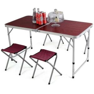 China Multifunctional Frame Garden Dinning Folding Alu Camping Traveling Table Wholesale Factory Custom Logo Foldable wholesale
