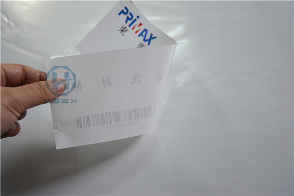 Waterproof Self Adhesive Security Sealing Label VOID OPEN Custom Logo Printed