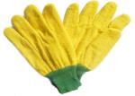 Yellow Warm Fleece Gardening Working Gloves With Knit Wrist For Winter Use