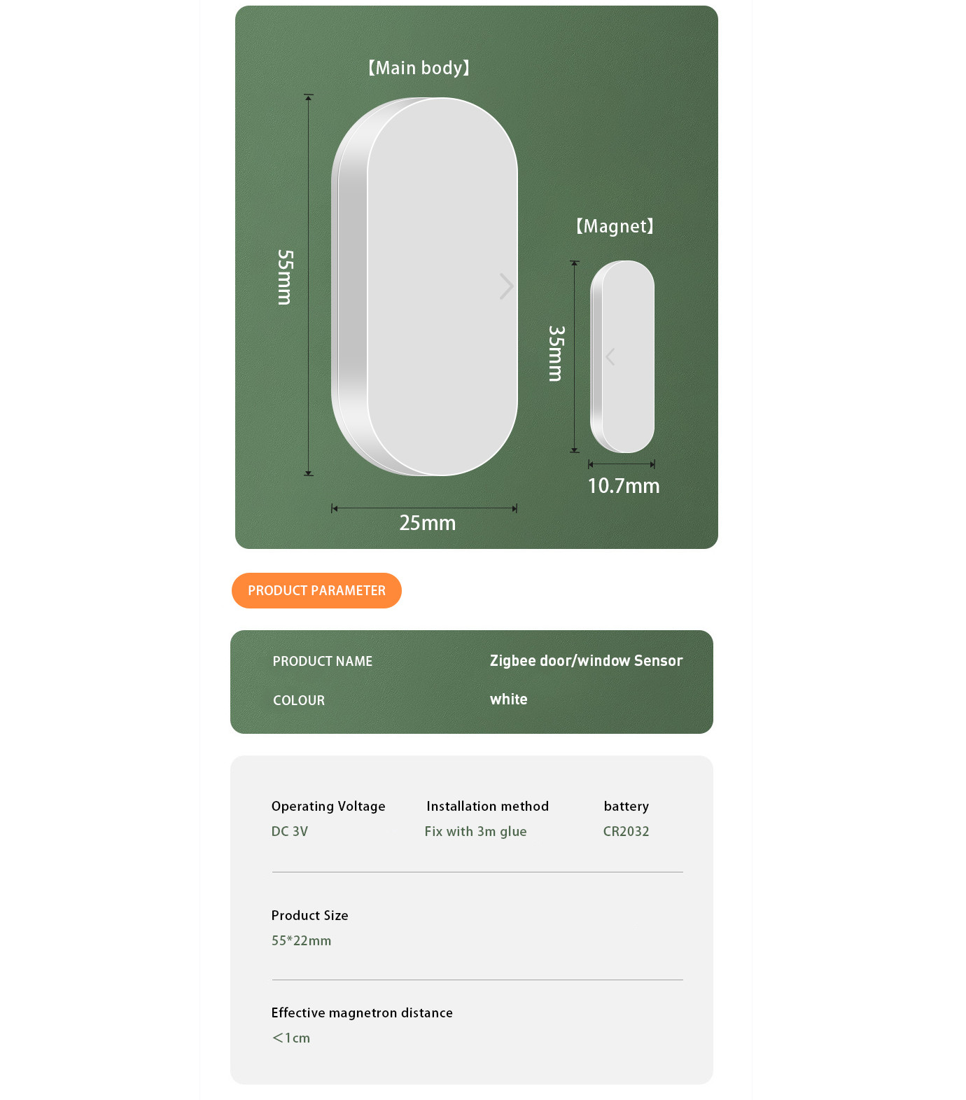 App Remote Assistanceintelligent Linkage Anti-theft Monitoring Tuya Smart Wi-Fi Door Sensor And Window Sensor