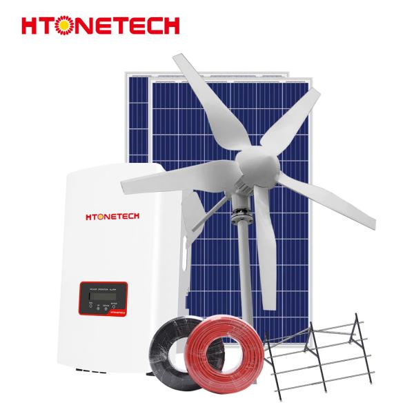 Htonetech Solar Panel On Grid System Single Phase / Three Phase Inverter