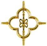 16*7 Gold Aluminum Georgian Bar Painted Decoration Connector for Double Glazed