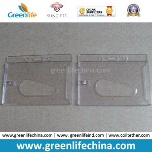 China Security Plastic Hard Enclosed ID Name Holder Clear Color wholesale