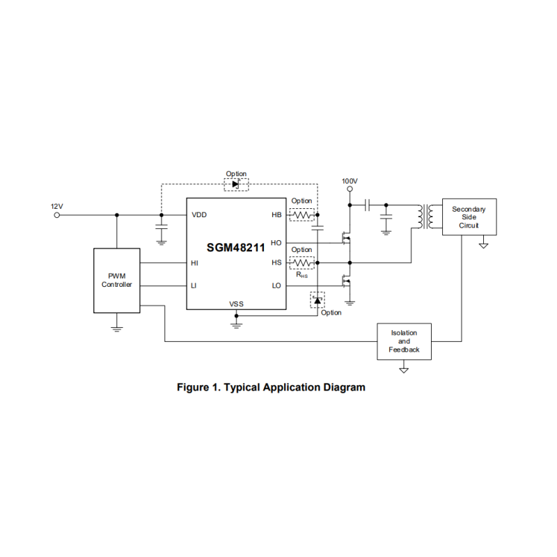 120V Boot, 4A Peak, High FrequencyHigh-side And Low-side Driver Integrated Circuit IC Chip
