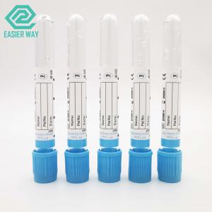 China Non Toxic Blood Collection Tubes Vacuum Pt Tube Sodium Citrate With Blue Cap wholesale