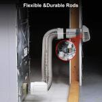 12 Feet Flexible Dryer Vent Brush Cleaning Kit 0.6KG 9 Rods and 1 Brush Head