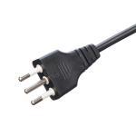 3 Pin 16A Plug C13 Connector Black Italia Standard Extension Cord Leads IMQ