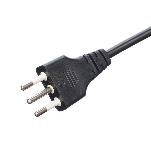 3 Pin 16A Plug C13 Connector Black Italia Standard Extension Cord Leads IMQ