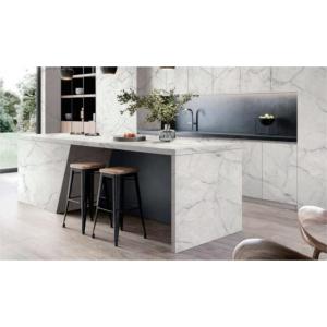 China 3200*1600 Quartz Effect Worktops 2cm Modern White Quartz Countertops wholesale