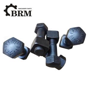 China ISO Excavator Track Bolts M24 Zinc Plated Finish Track Shoe Bolt wholesale
