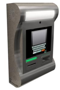 China SJ10 onwall stainless steel kiosk with thermal printer, NFC and 2D barcode reader wholesale