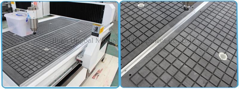 Vacuum table with aluminum T slot 