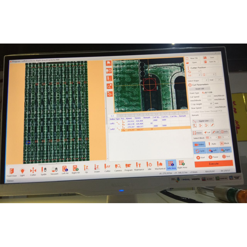 YSVC-650 Professional High Precision Offline PCB Router Machine for SMT Assembly Line Circuit Board Processing