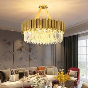 China Wedding Decor Living Room Round Ceiling Chandelier Crystal Luster CCC ISO9001 wholesale