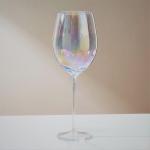 Rainbow Red Wine Glass Drinking Goblets Long Stem 750ml Lead Free Mouth Blown