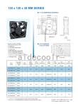 6500RMP DC 12V Brushless Fan 12038 120x120x38mm Plastic Durable