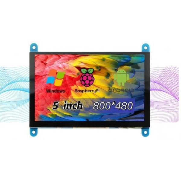 800*480 LCD HDMI Screen 5 Inch Raspberry Pi LCD Touch Screen With 5 Point Capacitive Touch Screen