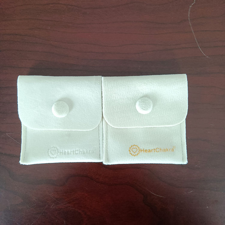 8*8cm Leather Jewelry Packaging Pouches For Necklace Earring