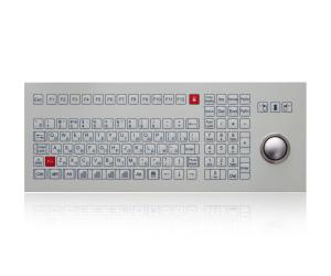 China IP65 Rugged Industrial Keyboard Trackball Omron Switch Membrane Waterproof Keyboard wholesale