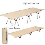 Camping Cot Travel Equipment, Bunk Bed Cots Metal Bunk Cot Steel Frame Camping
