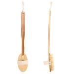 Bristle Sisal Custom Logo Wooden Shower Brush For Exfoliation And Skin Care