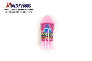 China Kids Novelty Candy Toys , 8g Big Spaceship Container Dextrose Compressed Candy wholesale