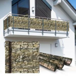 China 0.4mm Garden Balcony Fence 300-1500gsm Sunshade Canvas To Protect Privacy wholesale