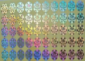 China Rainbow Color Security Hologram Sticker , Custom Vinyl Decals Stickers on sale