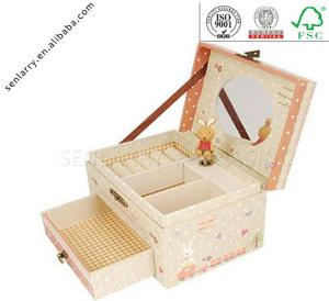 China elegant high quality beauty product packaging box with mirror wholesale
