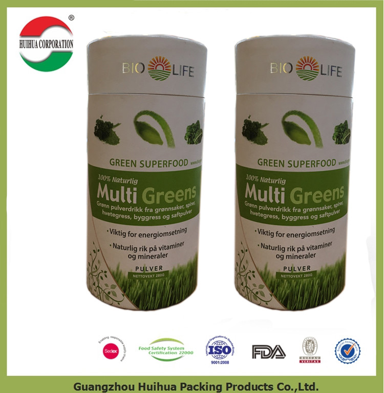 tube packaging cardboard paper cylinder containers with Custom Printing