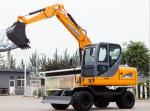 Mini Backhoe Excavator , Electric Mini Excavator Blade Height 295mm