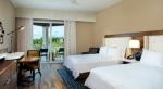 Vietnam hotel furniture for sale by wood headboard bed with drawer cabinet and