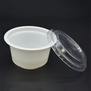 China PP 230ml Disposable Yogurt Cups With Lids Plastic Frozen Yogurt Cups wholesale