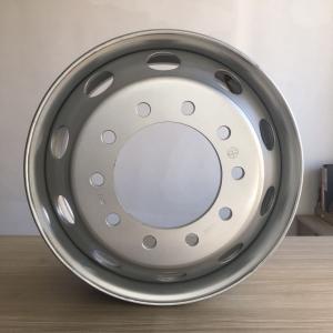 China Truck Vacuum Steel Rims 8.25*22.5 With 11R22.5 Tires Load Car Truck With Wheels Trailer Steel Rims wholesale
